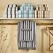 SUPERIOR Collection Luxurious Stripes Combed Cotton 6-Piece Towel Set, Seafoam