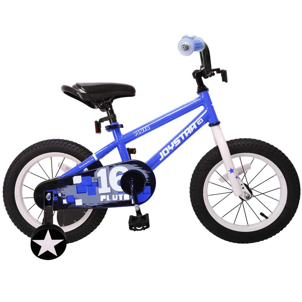 JOYSTAR Kids Bike for Girls & Boys, Training Wheels for 12 14 16 inch Bike, Kickstand for 18 inch Bike (Blue Ivory Pink Green)