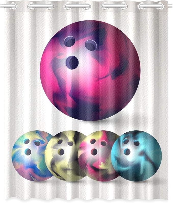 WBSNDB Elegantes Cortinas de Ventana Bola de boliche Golpear Todos los