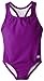 Speedo Little Girls'  Learn-To-Swim Solid Racerback, New Purple Haze, 6X