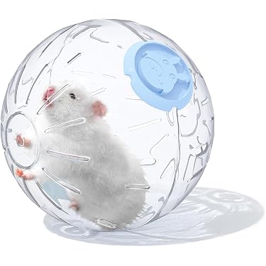 Bola Para Hámster Ventilada Y Silenciosa - Rueda De Ejercicio Para Pequeños Roedores, Tamaño 12 O 14 Cm, Material PP Transparente