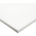 HDPE (High Density Polyethylene) Sheet, Opaque Off-White, Standard Tolerance, ASTM D4976-245, 0.750" Thickness, 12" Width, 12" Length