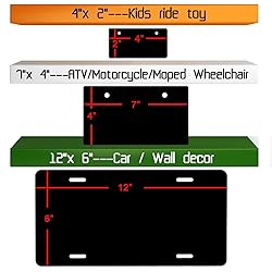 Custom Motorcycle License Plate - Select from All