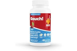 Redd Remedies, Gouch!, Supplement Support for Joints and Uric Acid Levels, Encourages a Healthy Inflammatory Response, Tart Cherry & Quercetin, 60 Vegan Capsules