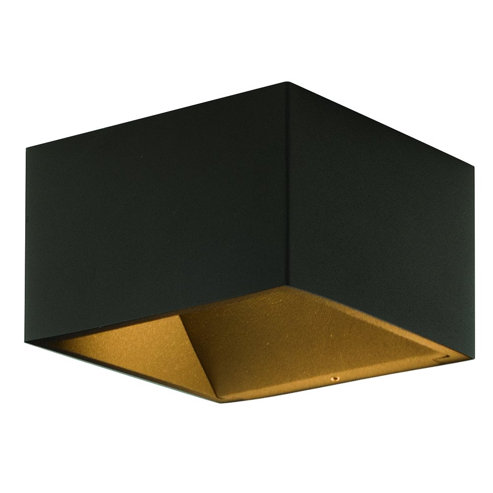 Luceco Eco Exterior Decorative Cube LED Wall Light, Up and Down