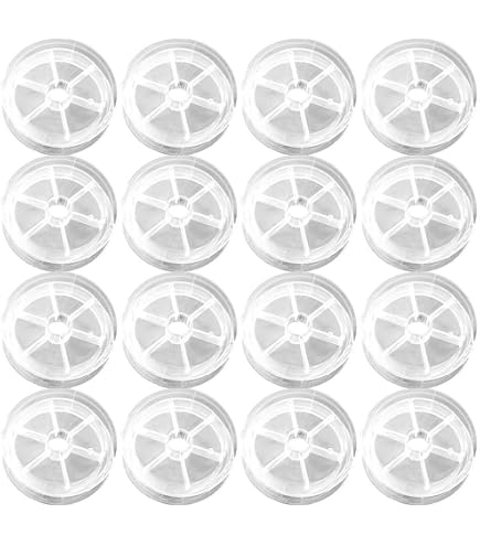 Bluemoona 10 Pcs Empty Plastic Bobbin Spools - 78mm Round, Clear Hard Plastic For Ribbon, Cord, Wire