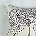 Xubox Lavender Lucky Wish Tree Home Decor Embroidered Cotton Linen Square Decorative Pillow Case Cushion Cover Pillowcase Sham 18