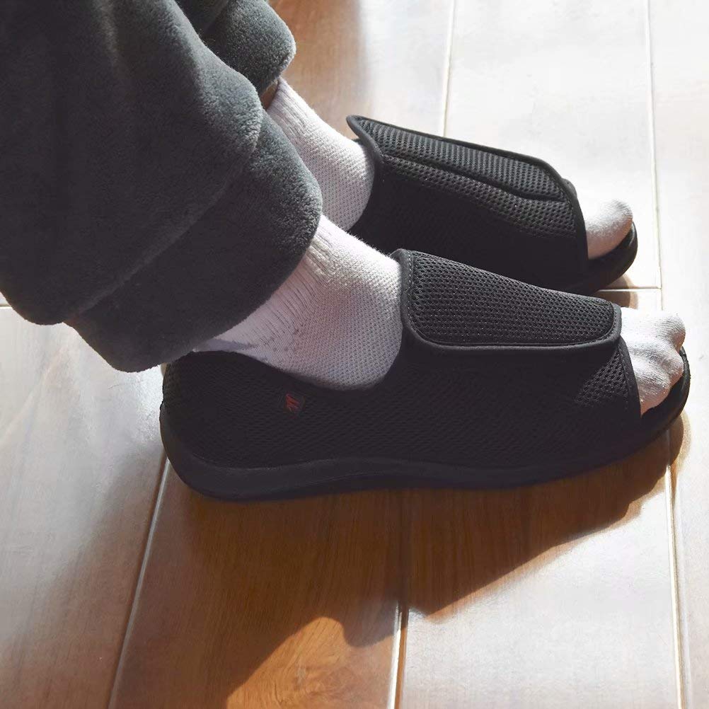 mens extra wide diabetic slippers
