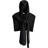 Halemet Knitted Shawl Wraps Women Chunky Shawls and Wraps Winter Balaclava Hat Scarf Cashmere Sweater Cardigan Shoulder Top