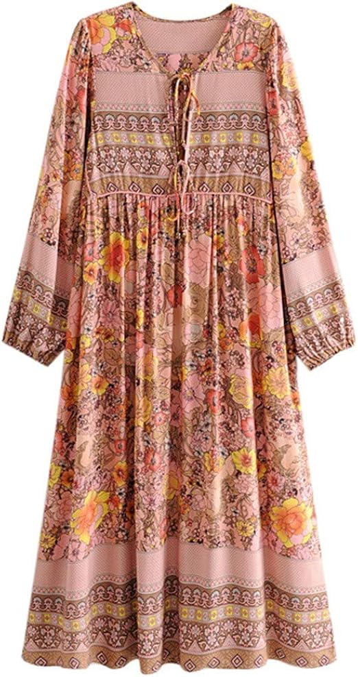 bohemian midi dress