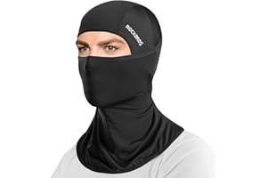 ROCKBROS Balaclava Full Face Mask for Men Women UV Protection Cooling Ice Silk Breathable Helmet Liner