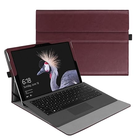 Fintie Hülle für Microsoft Surface Pro 6 (2018) / Pro 5 (2017) / Pro 4 / Pro 3 - Multi-Sichtwinkel Hochwertige Tasche Schutzh