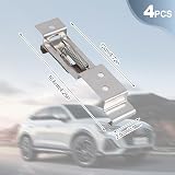 Shudyear 4 Pcs Trailer Number Plate Holder Stainless Steel Bracket Clips view 2