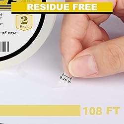 ARIFLOR 2Packs Clear Floral Tape - 1/4" Wide Floral
