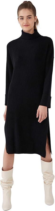 Plus Size Time limited Cashmere Women And Sweater Dress 2016 Winter European Style Three Quarter 