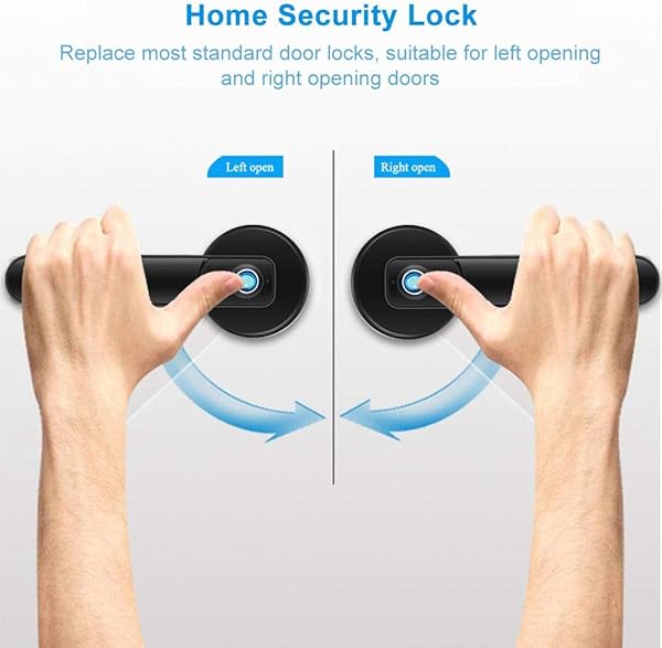 Biometrischer Fingerabdruck Trhebel mechanisches intelligentes Trgriffschloss fr den Eingang elektrisches Trschloss fr das Sicherheitshaus fr das Brohotel Home Garage Apartment