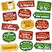 Christmas Photo Booth Props By PartyGraphix - European Made Christmas Party Supplies - Christmas Party Decorations - Easy To Assemble Selfie Props Christmas Kit Includes 15 Pieces