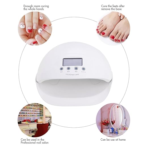 Amazon.com: 50 W secador de uñas lámpara de uñas secador de ...