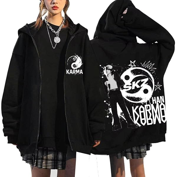 Amazon.com: Outofgas SKZ New Album ATE Hoodie Jacket Felix Hyunjin