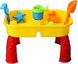 KandyToys Sand and Water Table with Lid and Accessories Kids Outdoor Play view 5