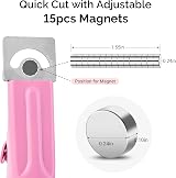 MelodySusie Nail Clippers Tip Cutters for Acrylic False Nails Pink Small view 2