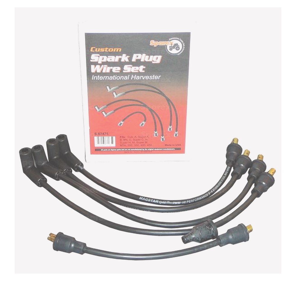 BN Copper Spark Plug wire set IH Farmall A C B Super A Super C Tractor