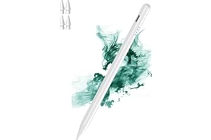 LUNTAK Fast Charge iPad Stylus Pencil 2018-2024,Stylus Pen for iPad with Palm Rejection &Tilt Sensitivity,Drawing Tablet Pencil for iPad Pro 11"/12.9", iPad Mini 5/6, iPad Air 3/4/5, iPad 6/7/8/9/10-White