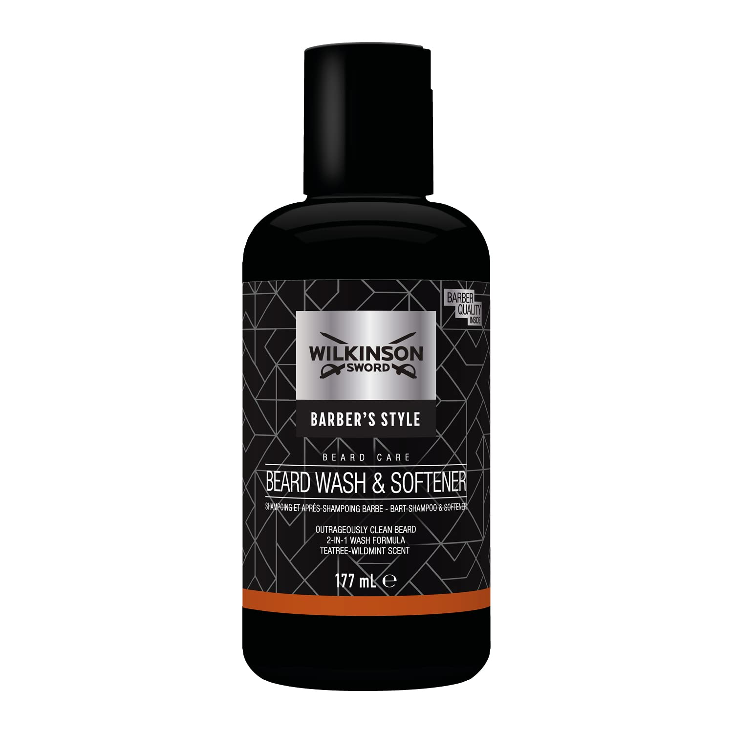 Wilkinson Sword - Barber's Style For Men | Beard Wash & Softener | 177ml