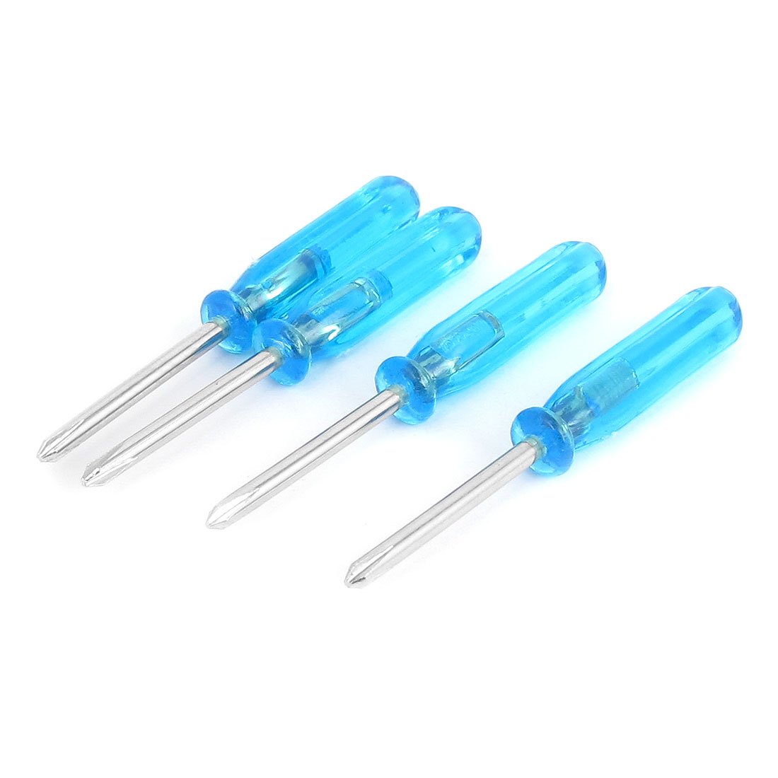 Sourcingmap 2mm Crosshead Precision Stubby Mini Pocket Screwdriver 4 Pcs Blue