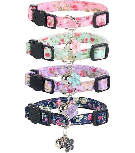 Amazon.com: Country Brook Petz - 復古玫瑰貓項圈- 花卉系列