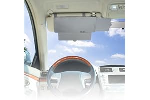 Car Visor Sunshade, WANPOOL Car Visor Anti-Glare Sunshade Extender for Front Seat Driver or Passenger - Grey 1 Piece