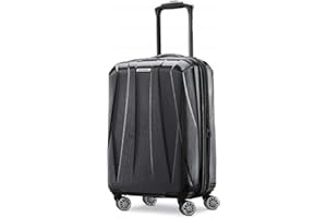 Samsonite Centric 2 Hardside Expandable Luggage with Spinner Wheels, Black, Carry-On 20-Inch