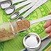 Measuring Cups and Spoons Set, Ejoyous 13 Pieces 18/8 Stainless Steel Kitchen Tool with 2 D Rings and Magnetic Measurement Conversion Chart for Baking Cooking