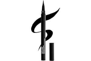wet n wild Mega Last Breakup Proof Liquid Eyeliner - Ultra-Fine Brush, Waterproof, 16-Hour Long-Lasting Wear- Cruelty-Free & Vegan - Black