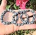 CHARGED Snowflake Obsidian Crystal Bracelet Polished Stretchy + Selenite Heart Charging Crystal (PERFECT GROUNDING PROMOTES SELF-ESTEEM, CONFIDENCE, COURAGE DISSOLVES ANGER & FEAR HEALING ENERGY)