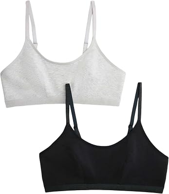 Lot de 2 Hauts Courts Premier Soutien-Gorge en Coton Mélange De Noir UK 6 (EU 34)