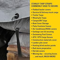 STANLEY S300441 Black 41" All-Weather Rubber Bungee