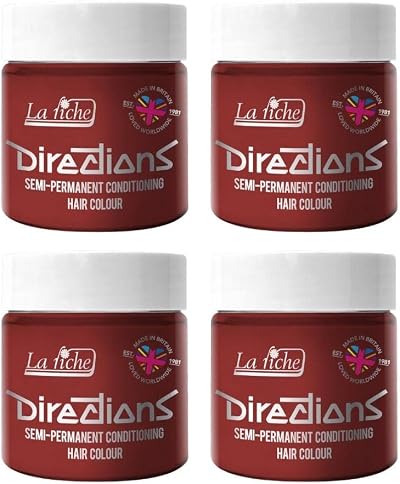 La Riche Directions Semi-Permanent Hair Color 4x 100ml Pillarbox Red Dye