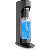 Drinkmate OmniFizz Sparkling Water Maker &amp; Soda Streaming Machine | Carbonates Any Drink | BPA-Free Bottle | No Batteries or Electricity Required | CO2 Not Included (Matte Black)