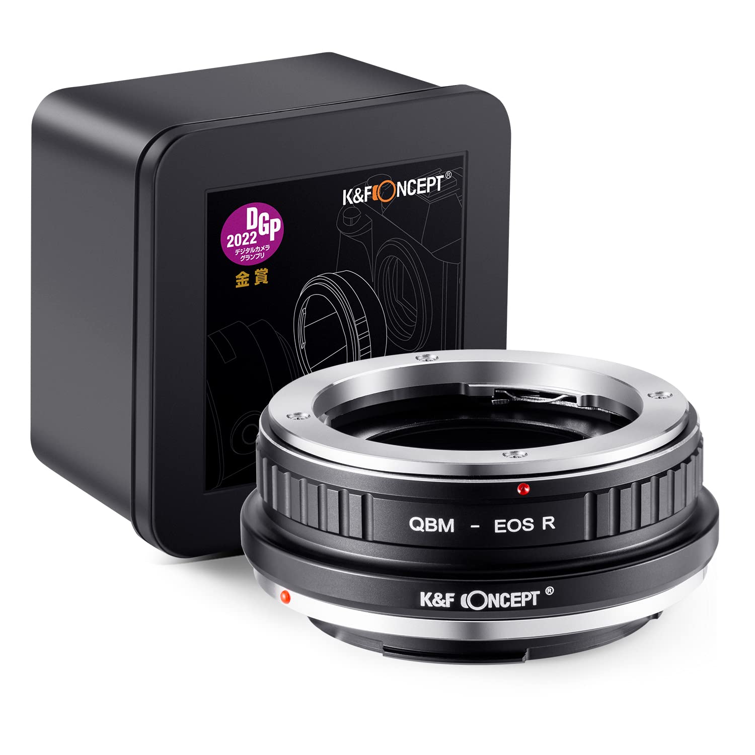 K&F CONCEPT Lens Mount Adapter Rollei QBM-EOS R Manual Focus Compatible with Rollei SL35 (QBM) Lens to Canon EOS R Mount Camera Body