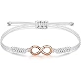 JENDEAR SHINE Rope Bracelet for Women, Hand Braided Rope Chain Adjustable, Birthday Friendship Graduation Gift for Women Girls Sisters Friends