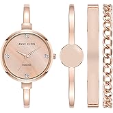 Anne Klein Women's Bangle Watch and Bracelet Set