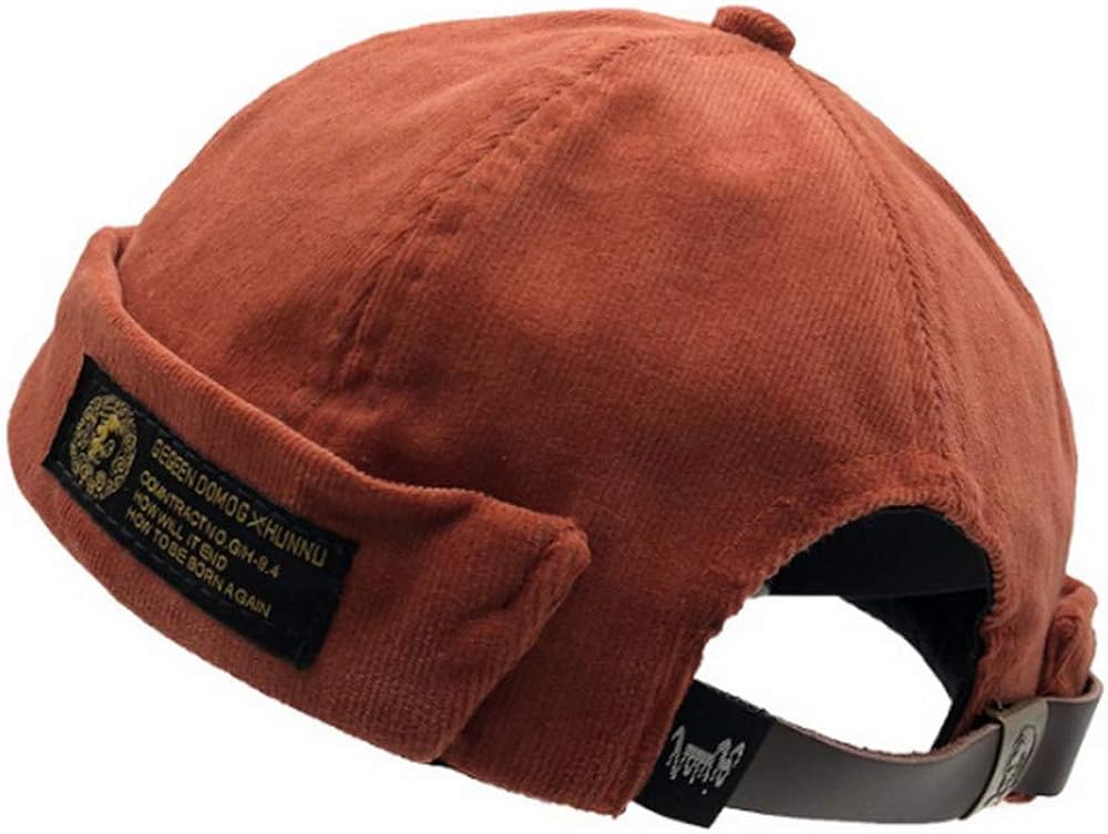 Clape Unique Watch Cap Commando Work Beanie Corduroy Docker Leon Brimless Hat Rolled Cuff