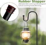 SEGNAYEN Shepherds Hook 81cm Set of 6 Black Garden Lantern Hooks view 4