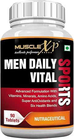 MuscleXP MultiVitamin Men Daily Sports with 47 Nutrients (Vitamins, Minerals & Amino Acids) 90 Tablets