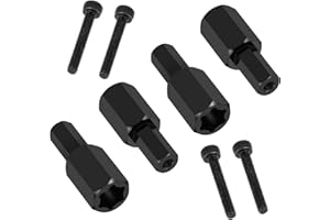 CNSZLAN 5mm (+12.5MM) Extended Set Wheel Hex Hubs Adapter for 1/16 WPL C34 C24 1/10 WPL D12 RC Trucks RC Cars