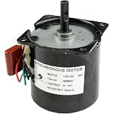 CHANCS 60KTYZ AC Synchronous Motor 110V 1.5RPM Electric Geared Motor High Torque: 100Kg.cm Reduction Motor