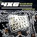 TURBOSII DOT Approved 4X6 LED Headlight Assemblies Sealed Beam Hi/Lo Replace H4651 H4656 Hid Bulb Headlamps KW Kenworth T600 W900 Peterbilt 379 Chevy C10 S10 RV Suzuki DRZ Honda XR250 XR400 XR650 1PCS