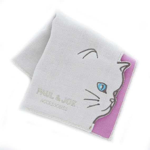 Amazon ポール ジョー レディース ミニ ガーゼハンカチ アイボリー キャット 綿100 婦人 ハンカチーフ cm ポールアンドジョー Paul Joe Accessoires 1070 0502 ハンカチ バンダナ 通販