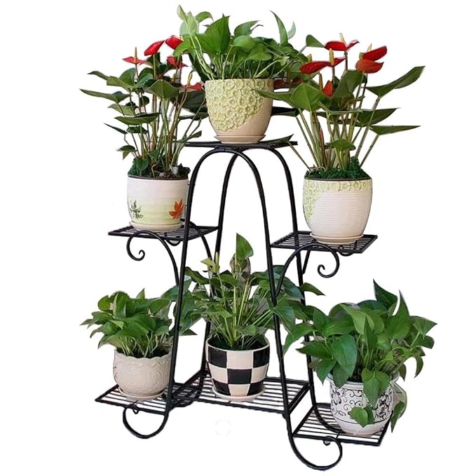Hong Yuan JIE 6-Tier Mejorada Planta Heavy Duty PIE y Tiesto ...